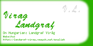 virag landgraf business card