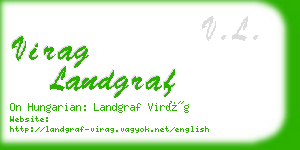 virag landgraf business card